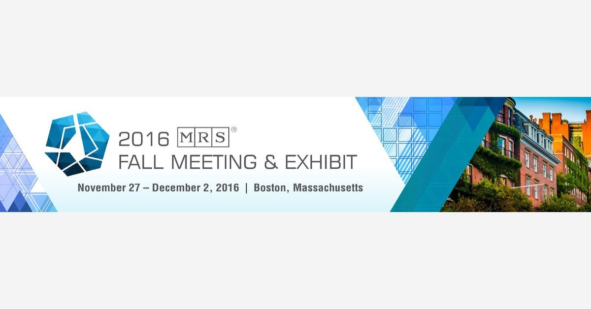 2016 MRS Fall Meeting & Exhibit in Boston