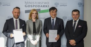 Piotr Krych, Olga Malinkiewicz, Hideo Sawada and Artur Kupczunas