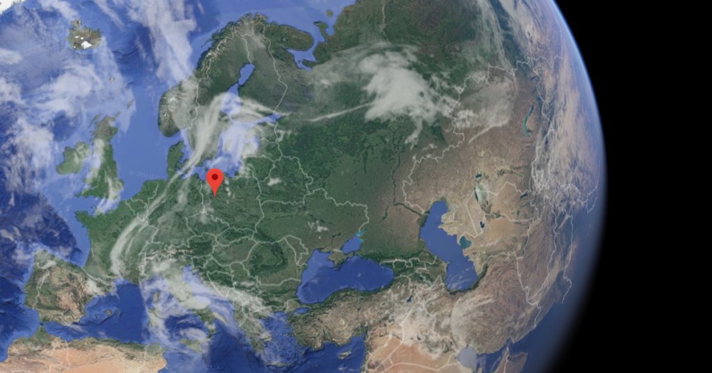 Location of the house used in the case study