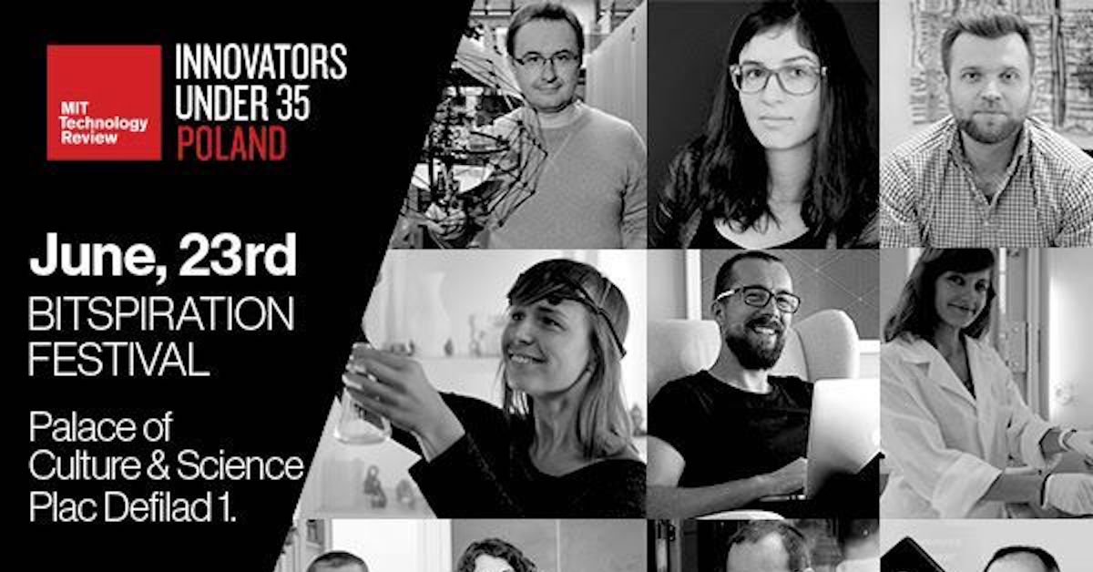 Olga Malinkiewicz in the "Innovators Under 35" contest