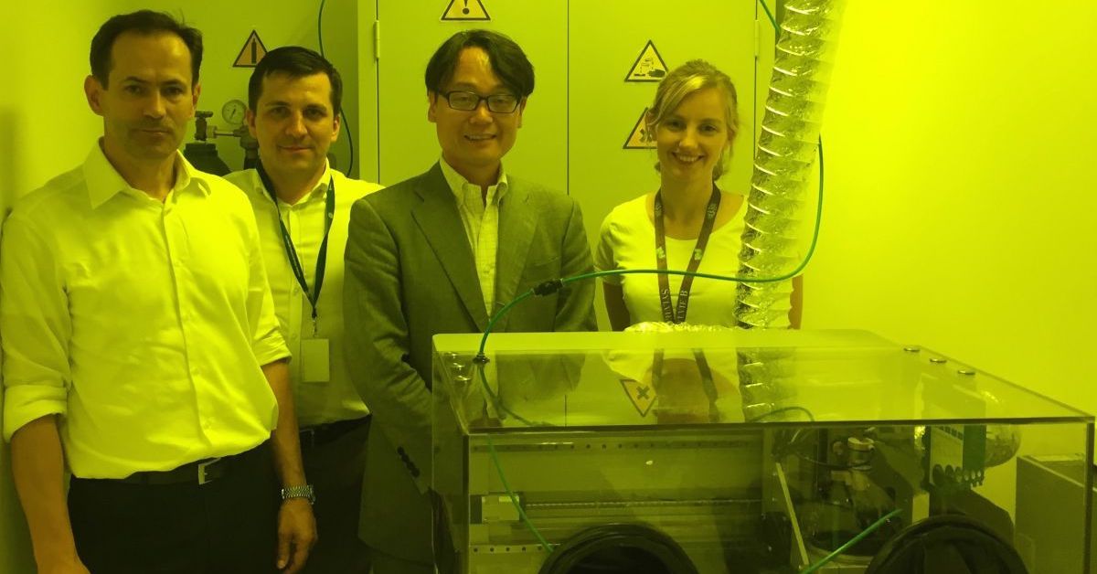 Japanese investor visits Saule Technologies' laboratory in Wrocław