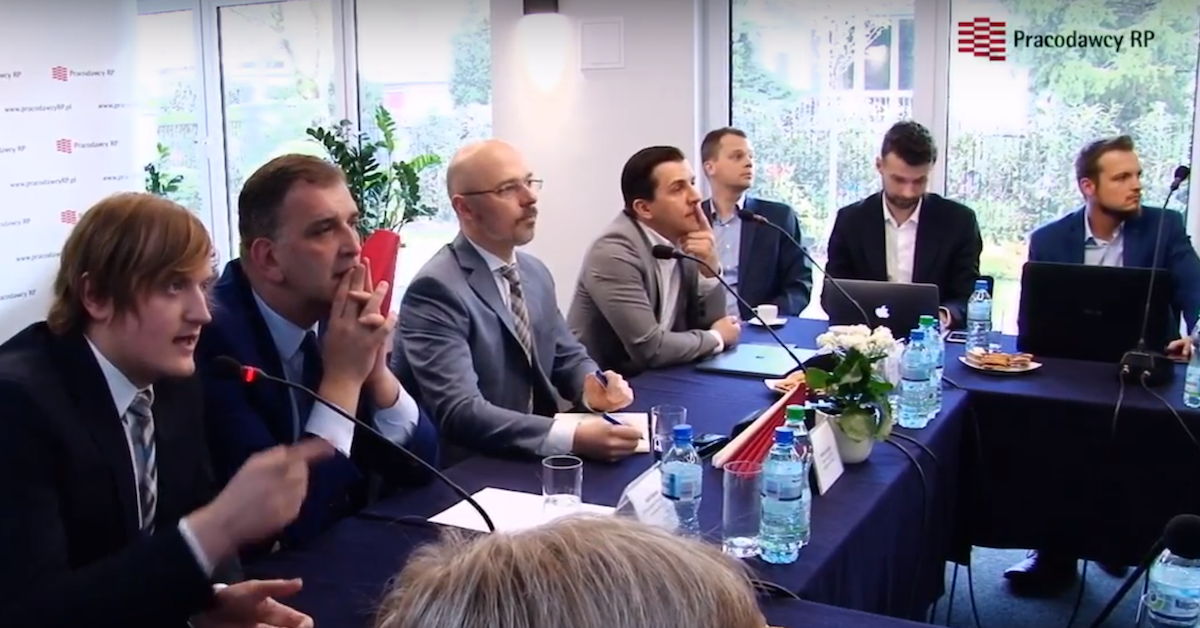 Artur Kupczunas at the seminar about cooperation of SME's and big companies