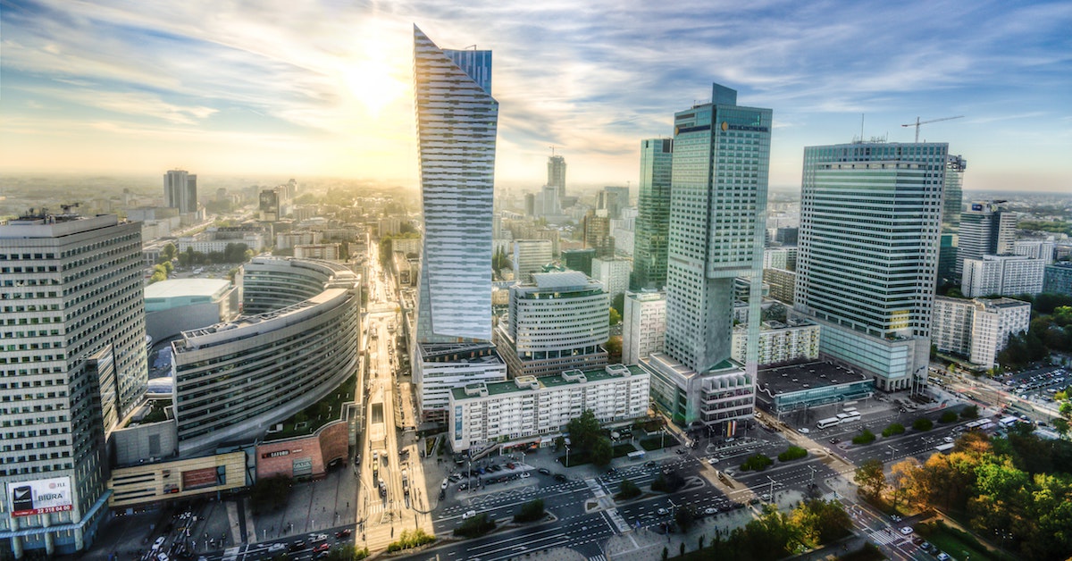 A view of sunny Warsaw