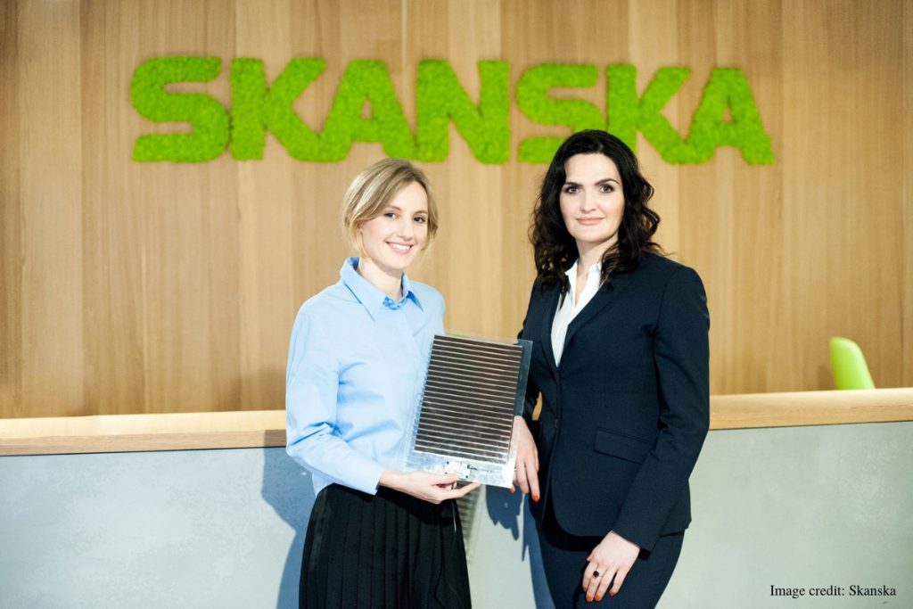 Olga Malinkiewicz from Saule Technologies and Katarzyna Zawodna from Skanska